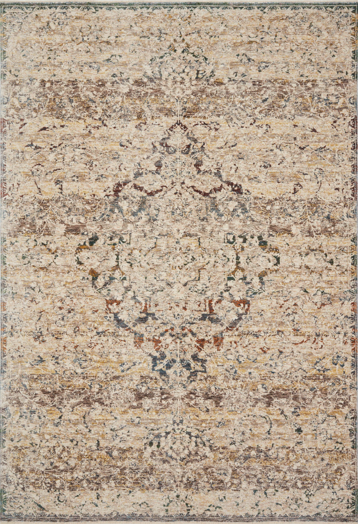 Lourdes Ivory / Multi — a Loloi rug at Laurie Yapp Home.