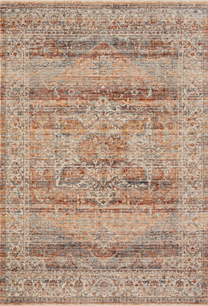Lourdes Tangerine / Ocean — a Loloi rug at Laurie Yapp Home.