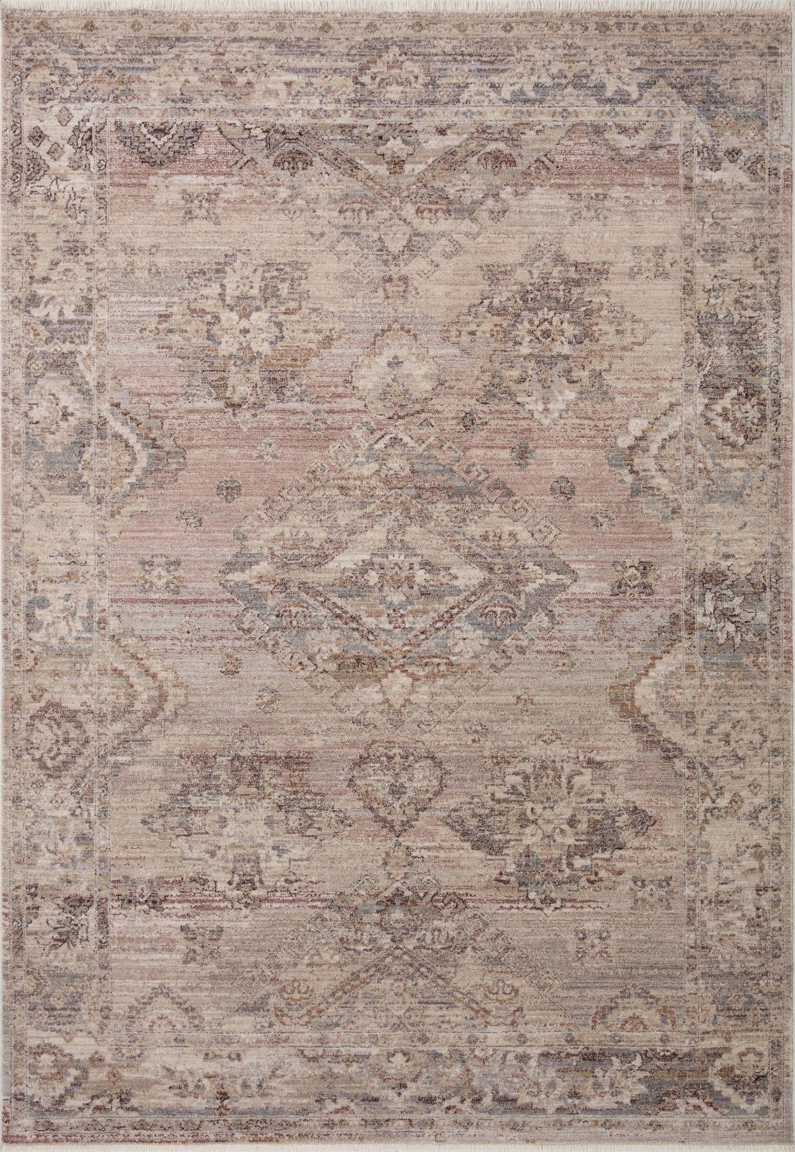 Lyra Blush / Dove — a Loloi rug at Laurie Yapp Home.
