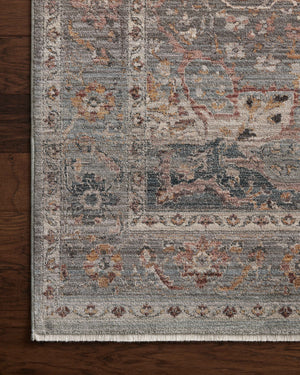 Side view of the Lyra Sky / Multi rug.