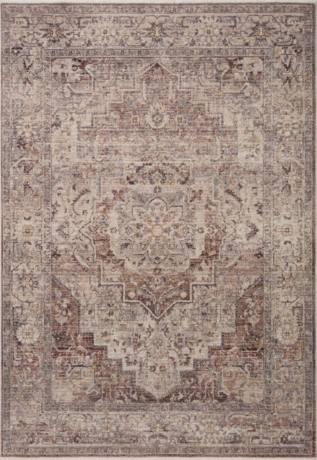 Lyra Berry / Stone — a Loloi rug at Laurie Yapp Home.