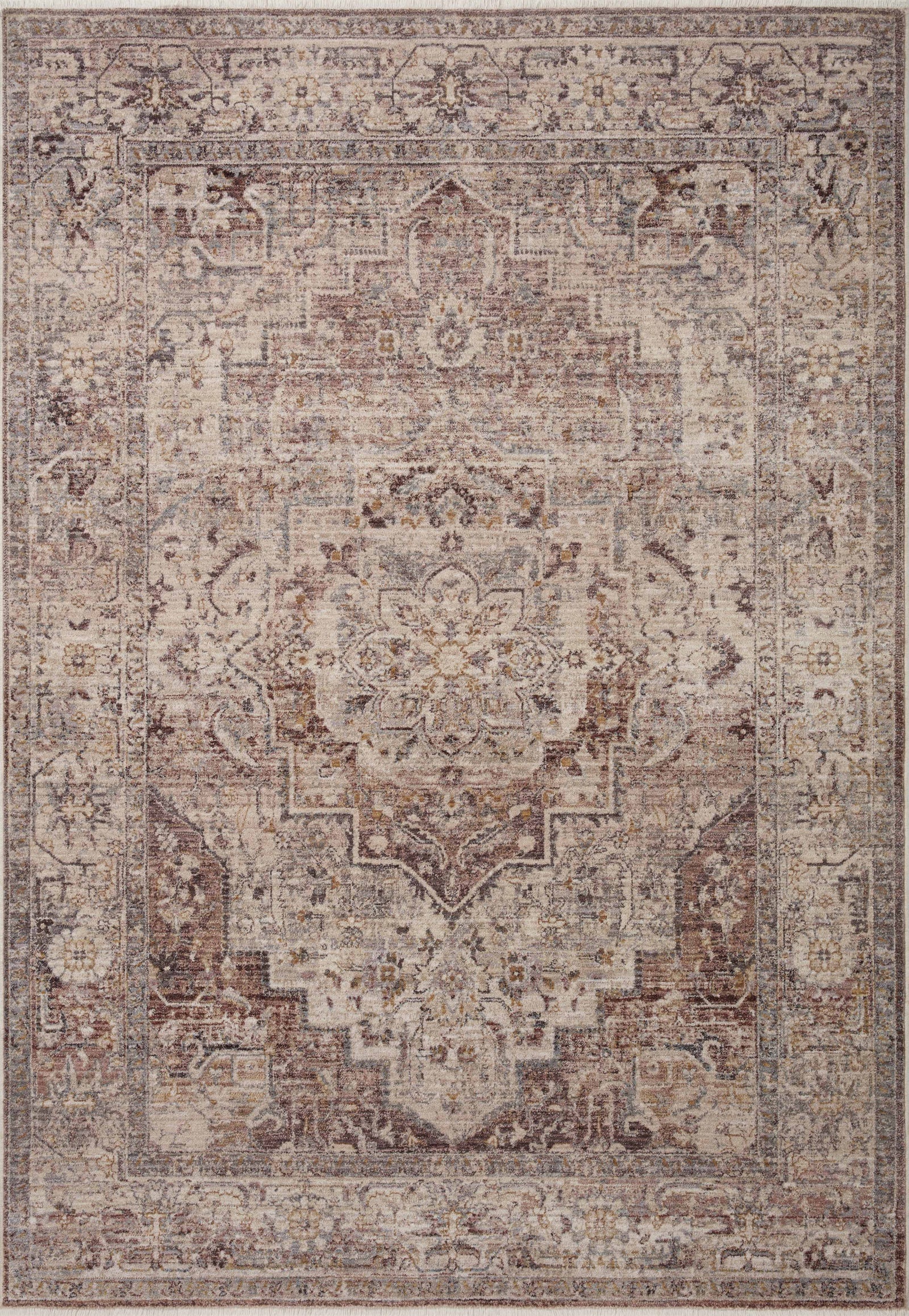 Lyra Berry / Stone — a Loloi rug at Laurie Yapp Home.