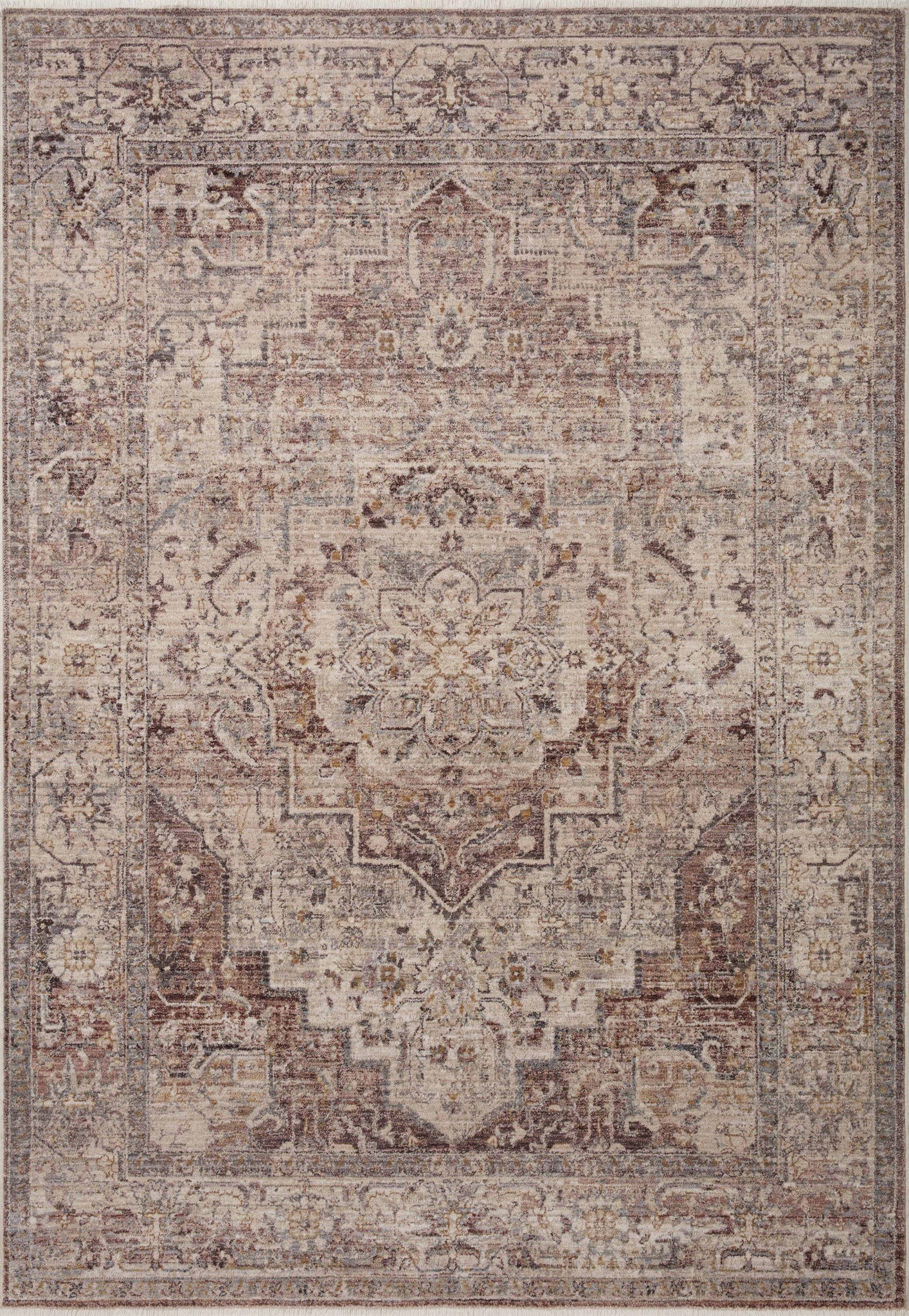 Lyra Berry / Stone — a Loloi rug at Laurie Yapp Home.
