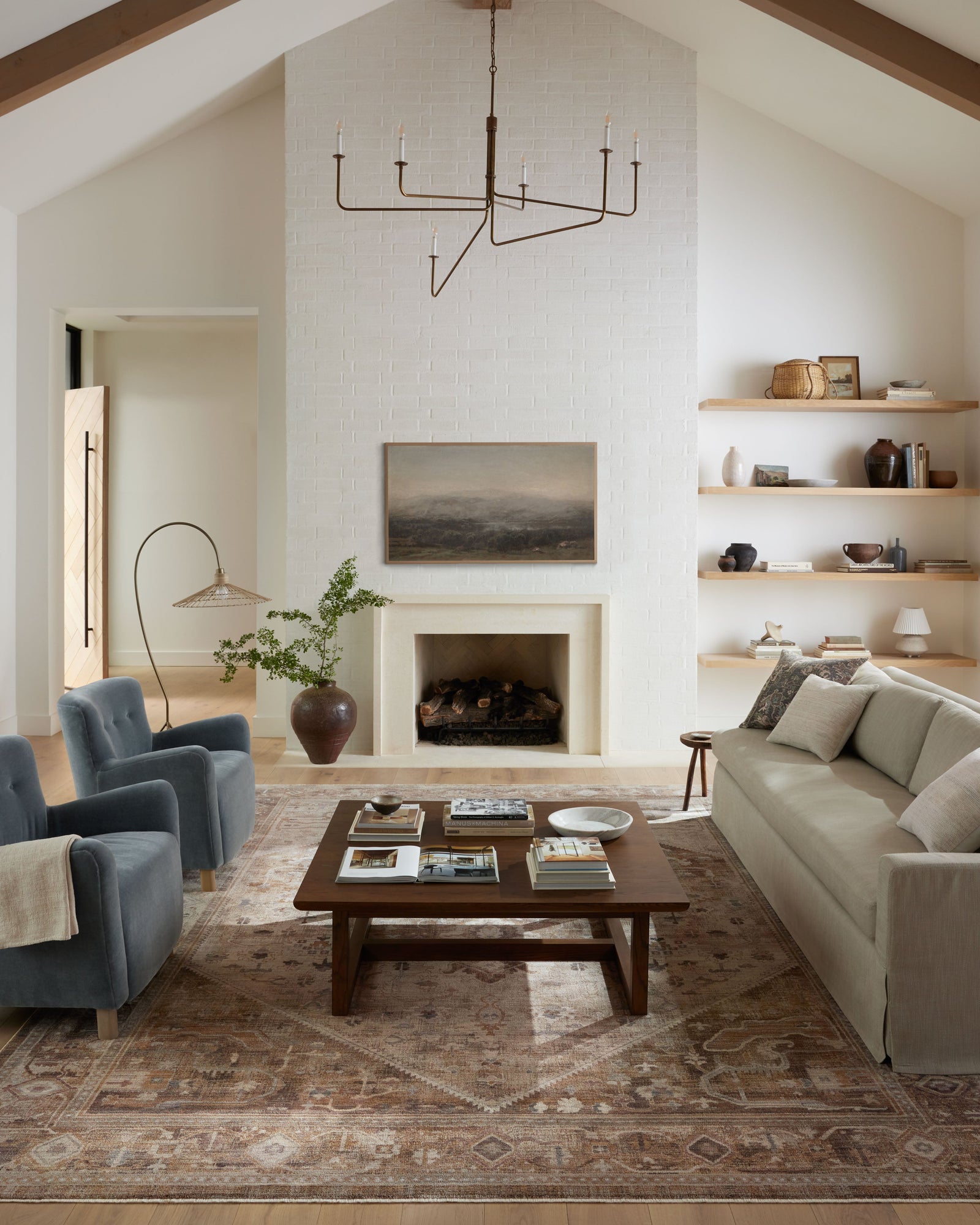 Lyra Natural / Mocha — a Loloi rug at Laurie Yapp Home.