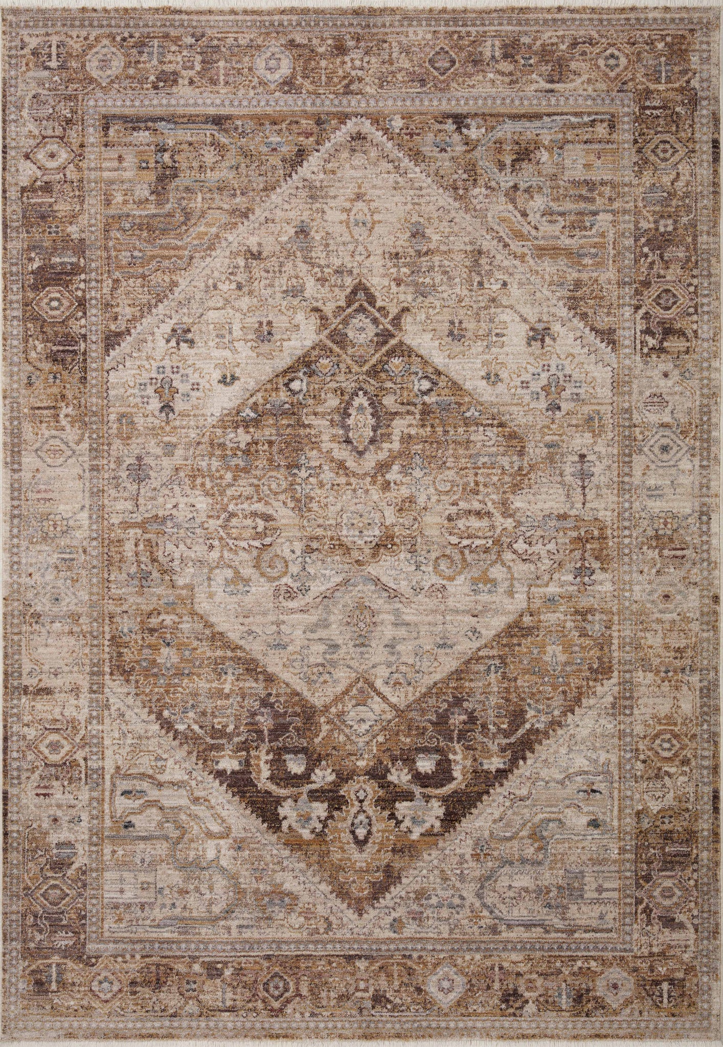 Lyra Natural / Mocha — a Loloi rug at Laurie Yapp Home.