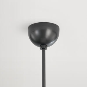 Close-up of the Lethbridge Pendant 15" in bronze showing the shade shape and metal detail.