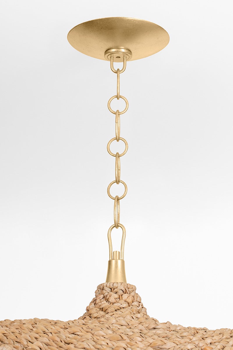 Levene Chandelier 58.75" — a Corbett chandelier for dining rooms, entries, and living rooms at Laurie Yapp Home.