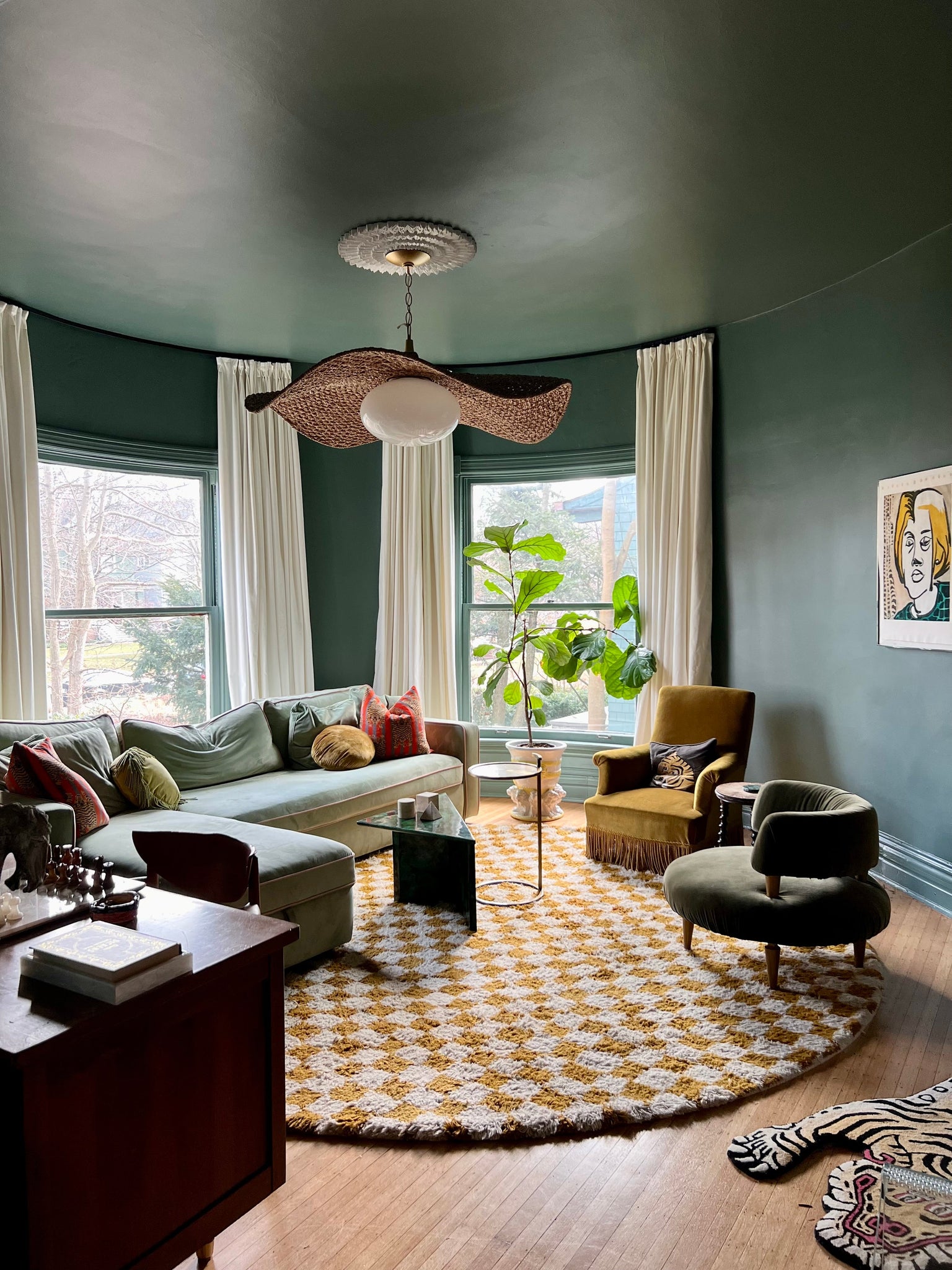 Levene Chandelier 58.75" styled in a two-story entry for warm, layered light at Laurie Yapp Home.