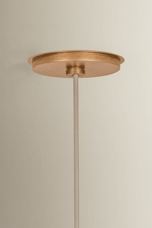 Louise Pendant 25" shown from the front to reveal the shade shape and metal detail.