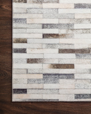 Maddox Ivory / Grey shown from a different angle to reveal its pattern.