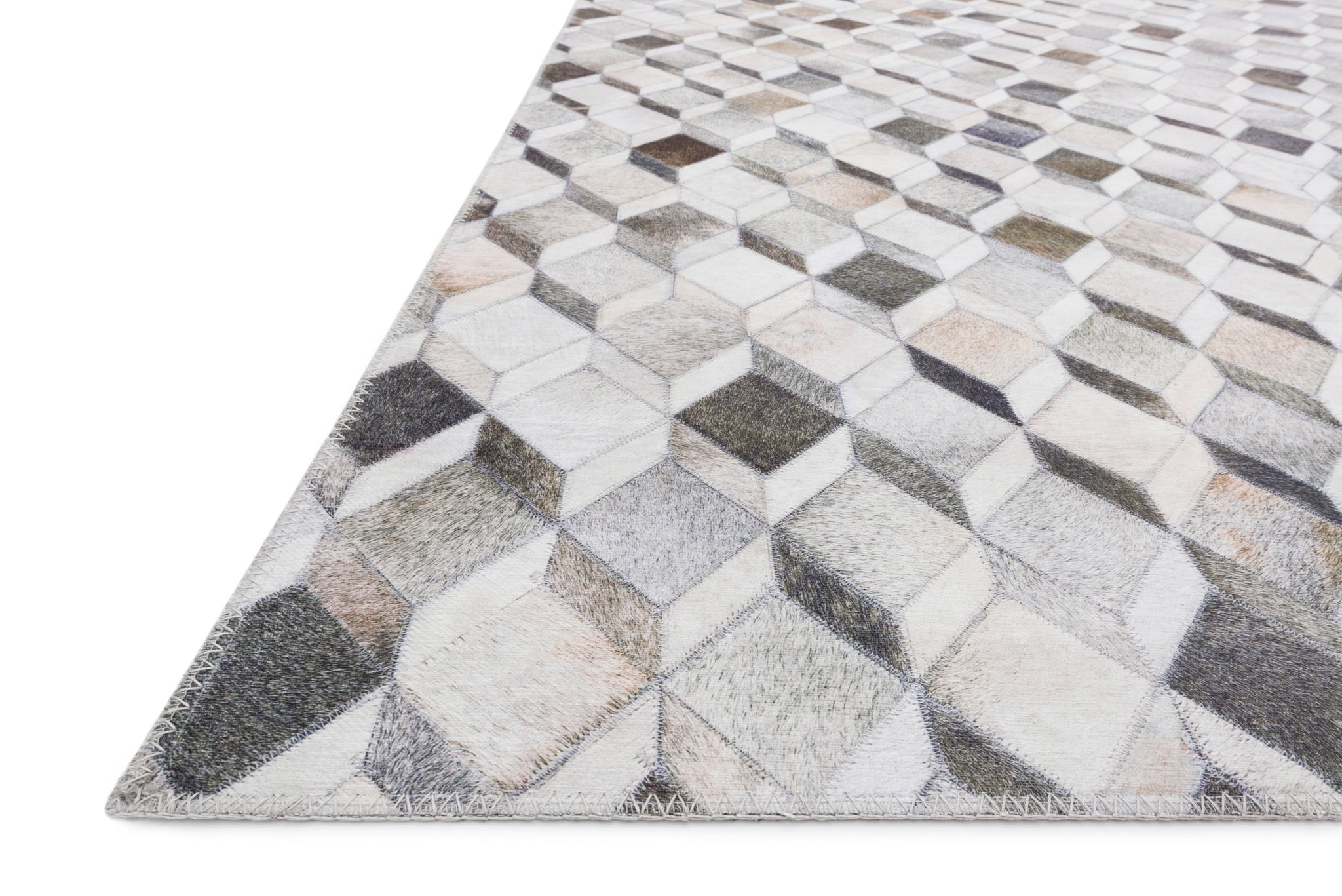 Maddox Grey / Mocha shown from a different angle to reveal its pattern.