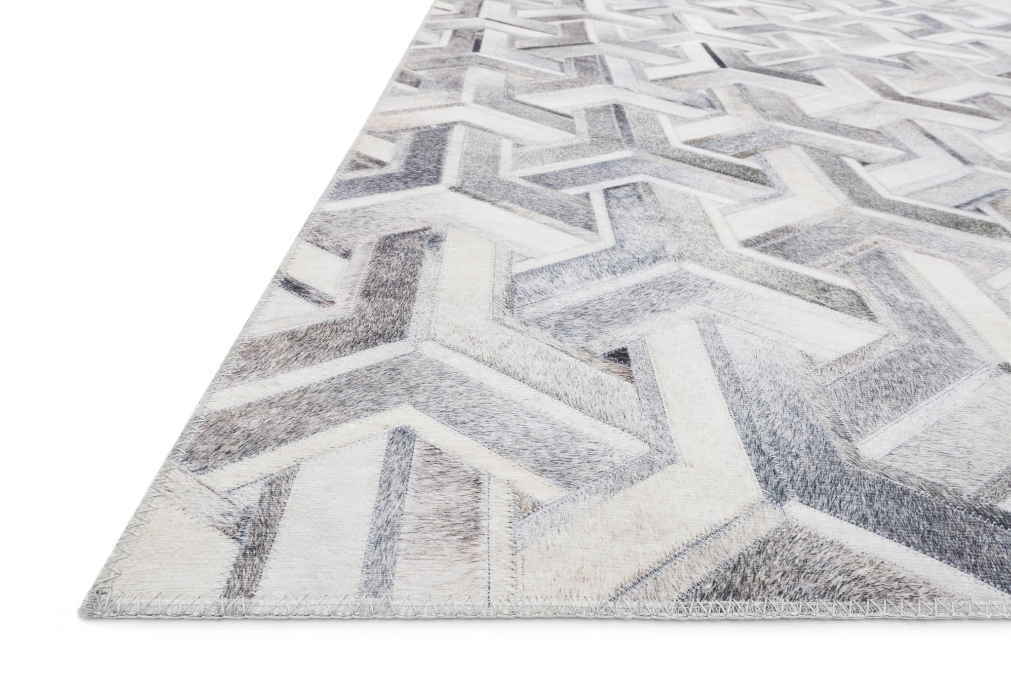 Maddox Silver / Ivory shown from a different angle to reveal its pattern.