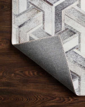 Maddox Silver / Ivory shown from a different angle to reveal its pattern.