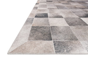 Maddox Charcoal / Grey shown from a different angle to reveal its pattern.