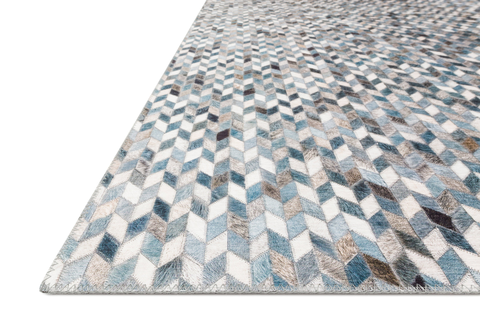 Maddox Ocean / Grey — a Loloi rug at Laurie Yapp Home.