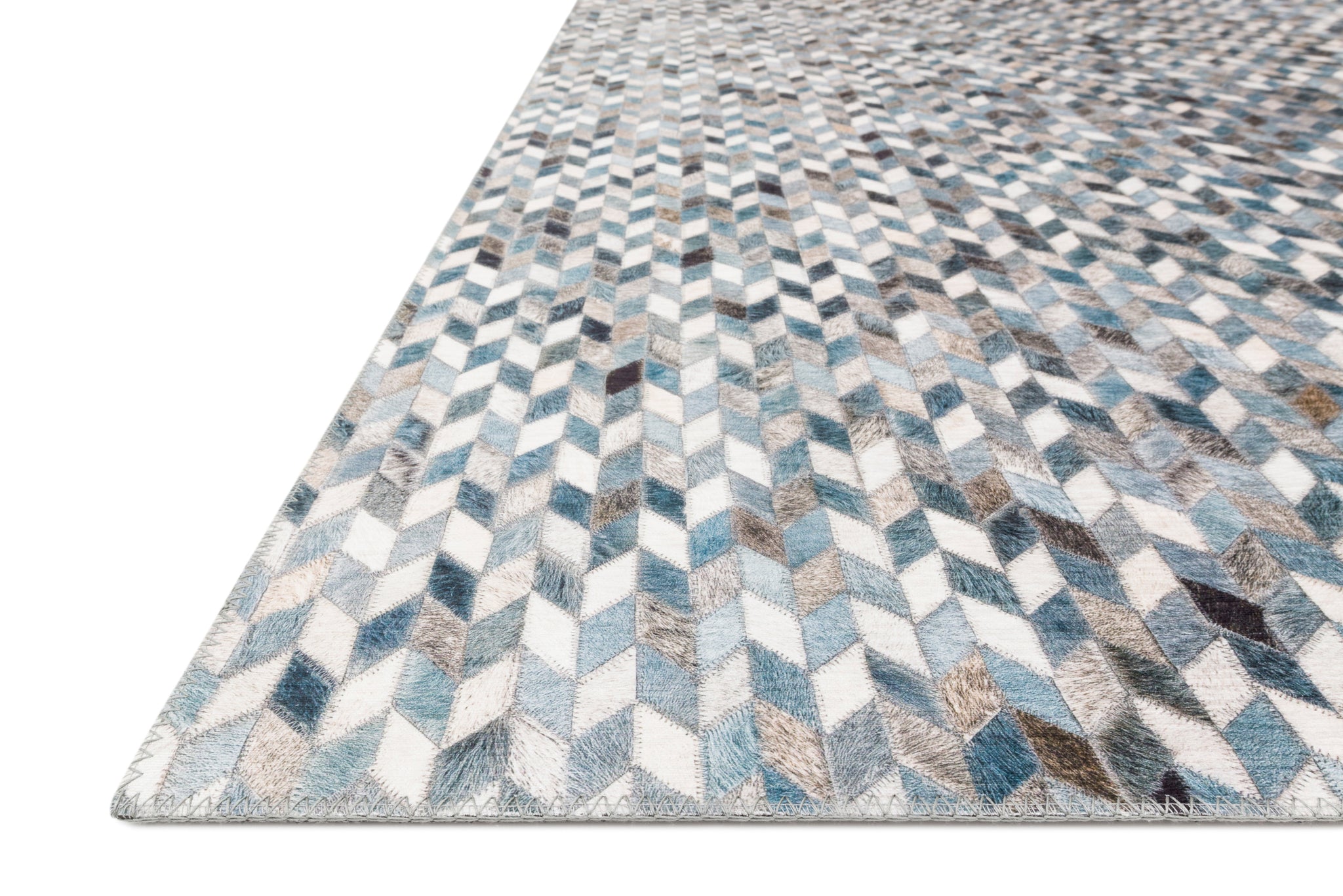 Maddox Ocean / Grey — a Loloi rug at Laurie Yapp Home.