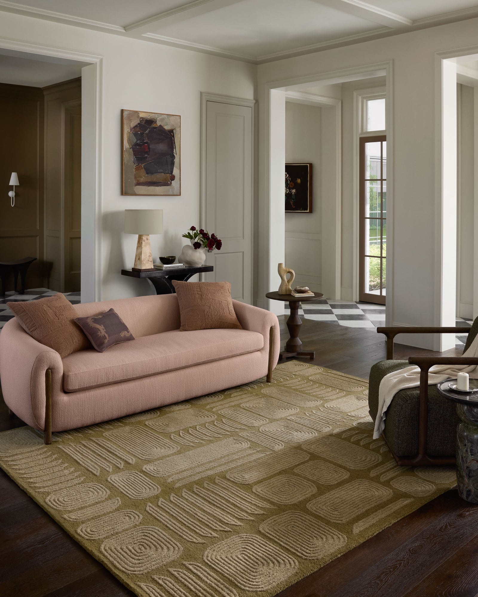 Madi Light Olive / Oatmeal — a Loloi rug at Laurie Yapp Home.