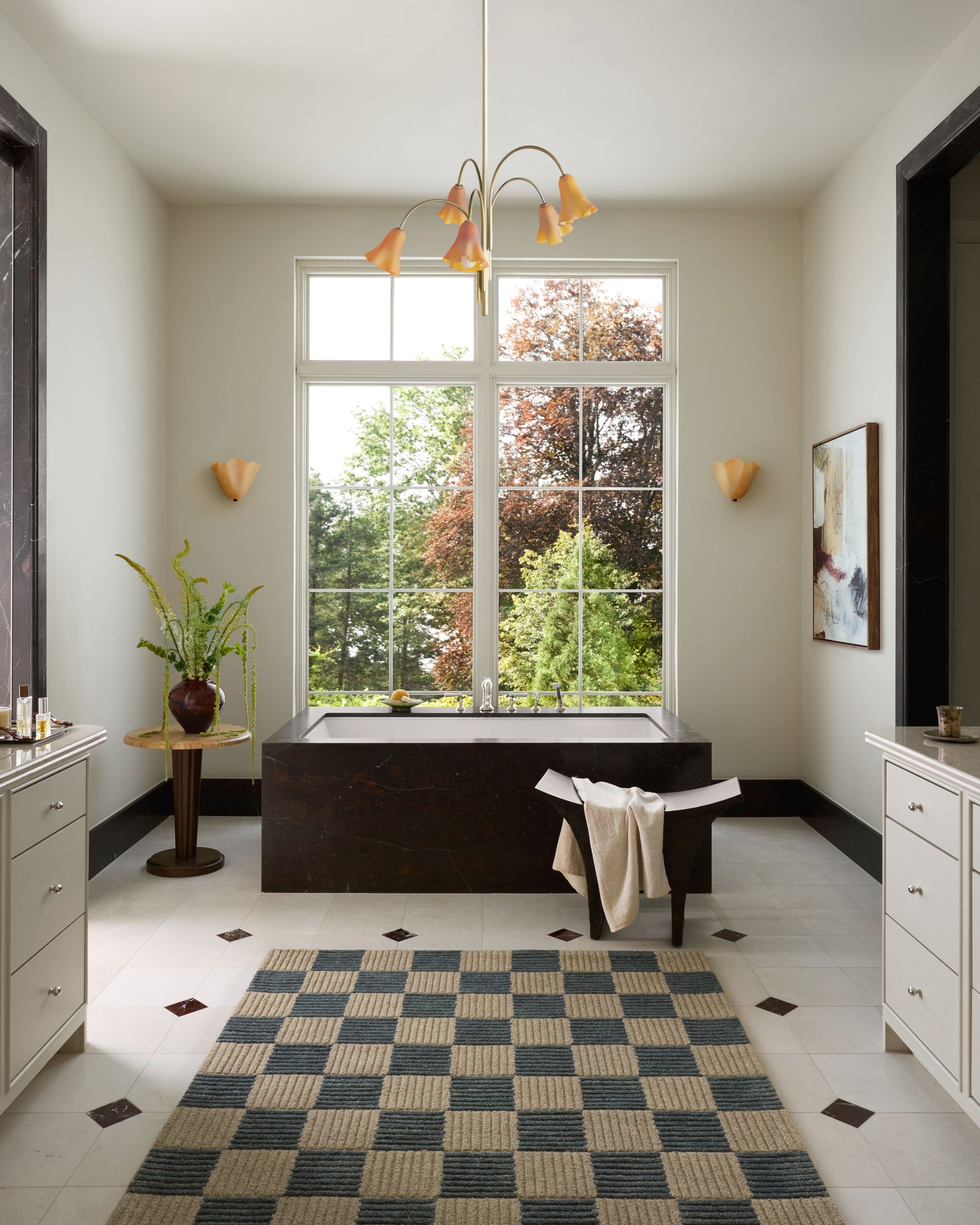 Madi Taupe / Navy — a Loloi rug at Laurie Yapp Home.