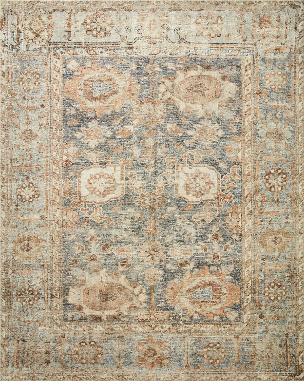 Margot Ocean / Spice — a Loloi rug at Laurie Yapp Home.