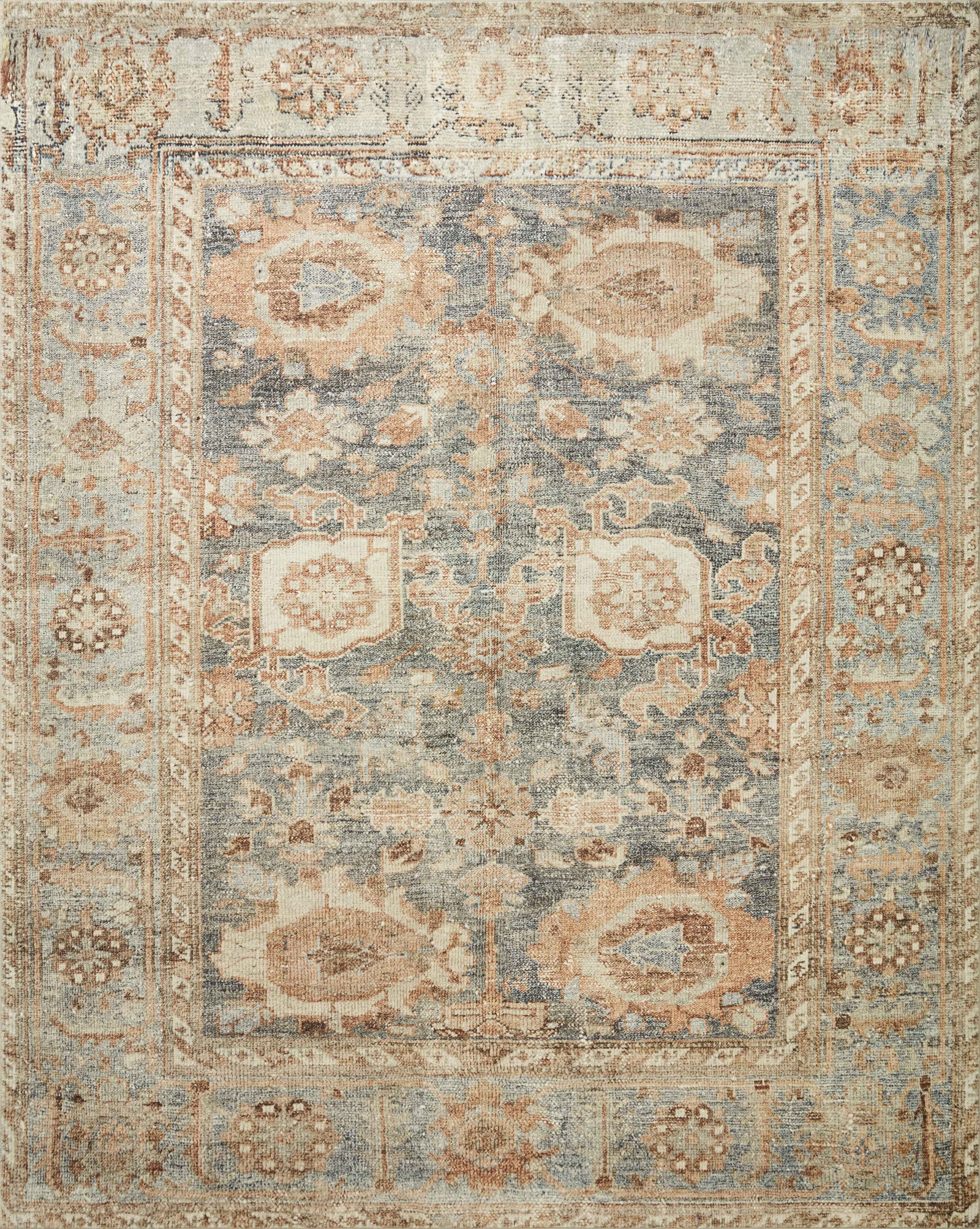 Margot Ocean / Spice — a Loloi rug at Laurie Yapp Home.