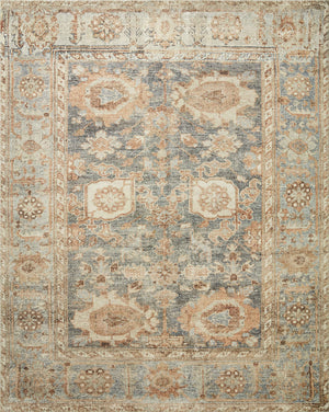Margot Ocean / Spice — a Loloi rug at Laurie Yapp Home.
