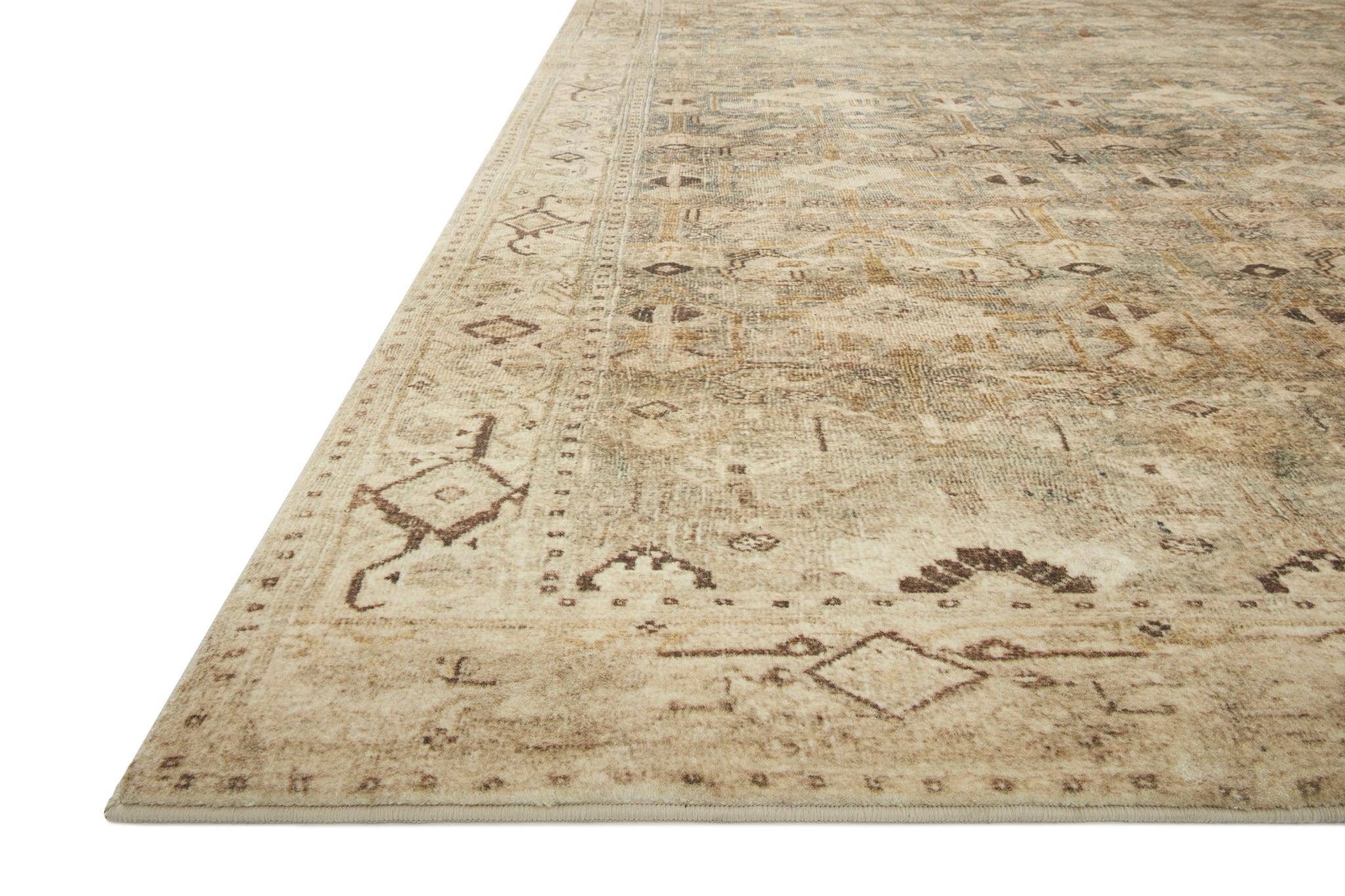 Margot Antique / Sage (Pattern 4) shown from a different angle to reveal its pattern.