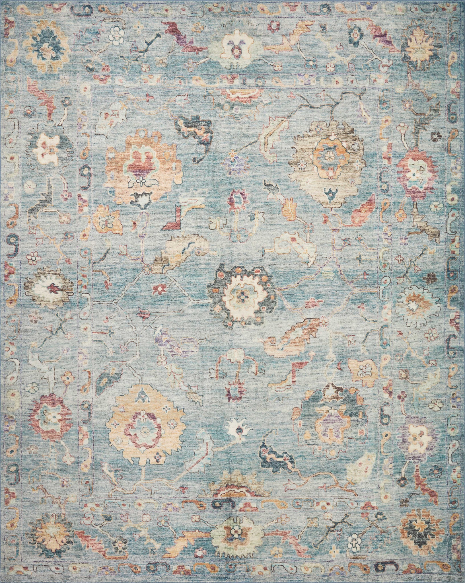 Margot Denim / Multi — a Loloi rug at Laurie Yapp Home.