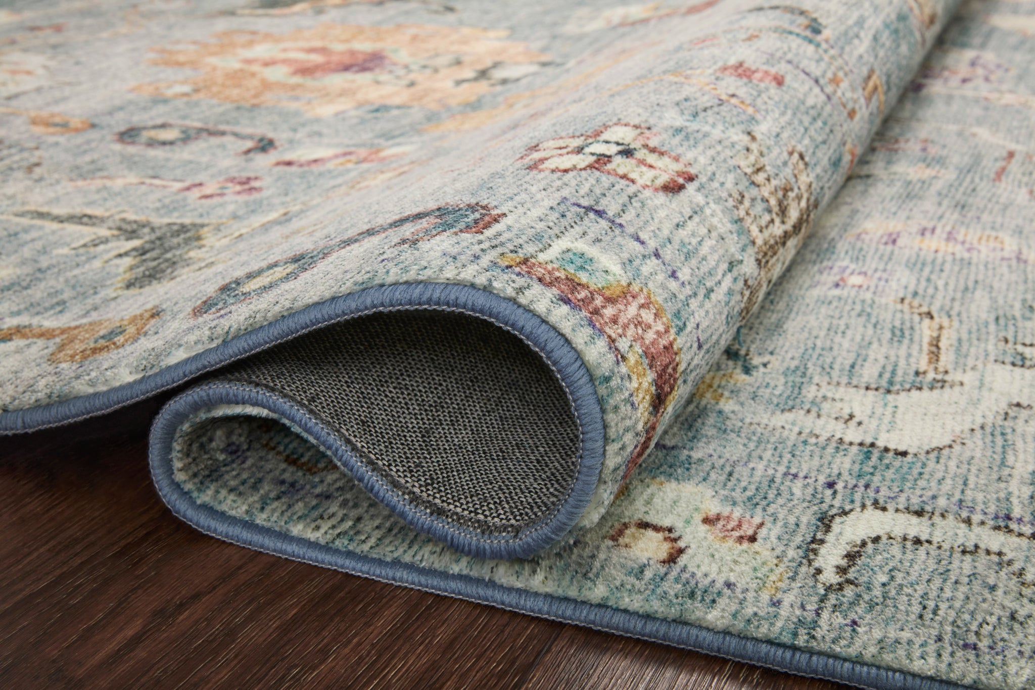 Margot Denim / Multi shown from a different angle to reveal its pattern.