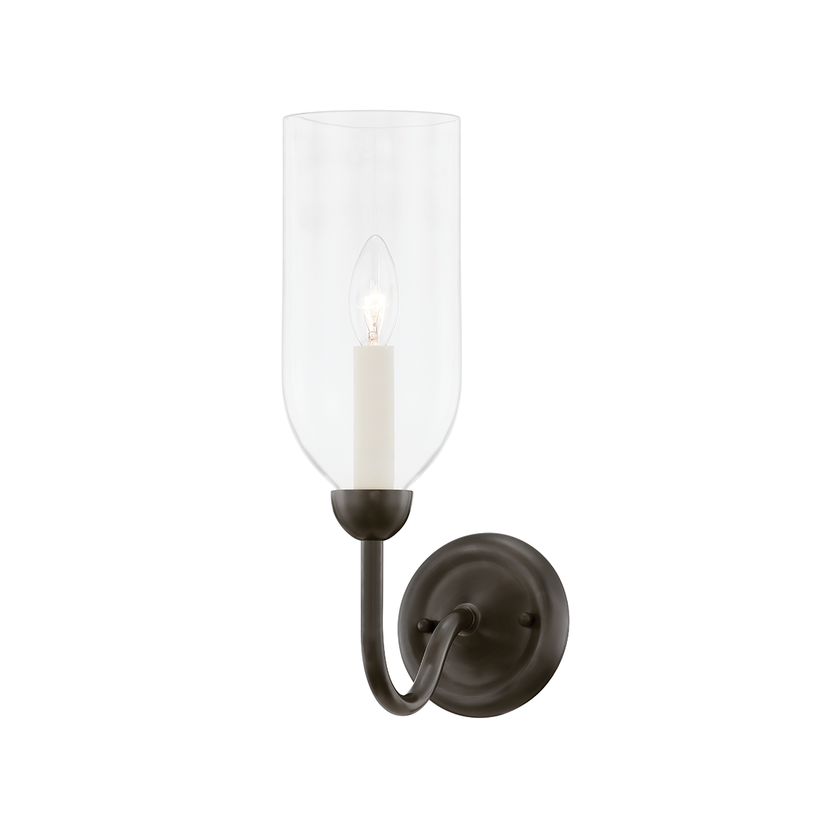Classic No.1 Wall Sconce 4.75" x 14.75" in dark bronze — a Hudson Valley wall sconce for bathrooms, hallways, and living rooms at Laurie Yapp Home.