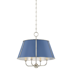 Nickel poli / Bleu tendre