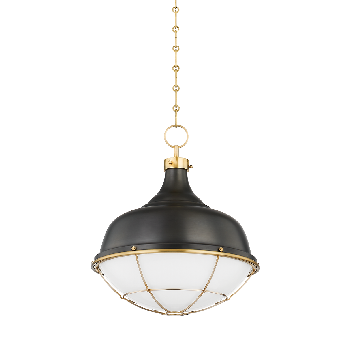 Holkham Pendant in aged brass — a Hudson Valley pendant for kitchens, entries, and dining rooms at Laurie Yapp Home.