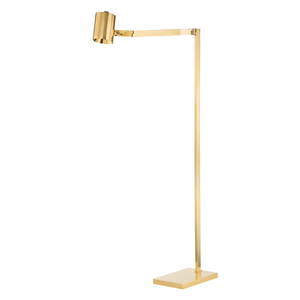 Highgrove Floor Lamp 7" in aged brass — a Hudson Valley floor lamp for living rooms and reading nooks at Laurie Yapp Home.