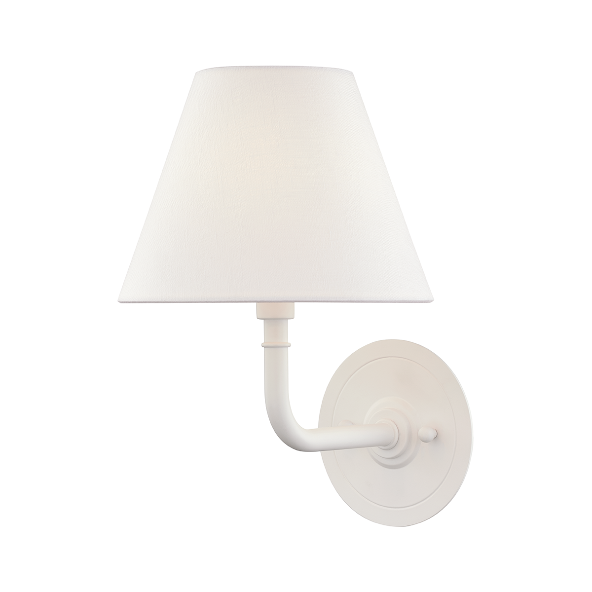 Signature No.1 Wall Sconce 8" x 11.25" in White — a Hudson Valley wall sconce for bathrooms, hallways, and living rooms at Laurie Yapp Home.