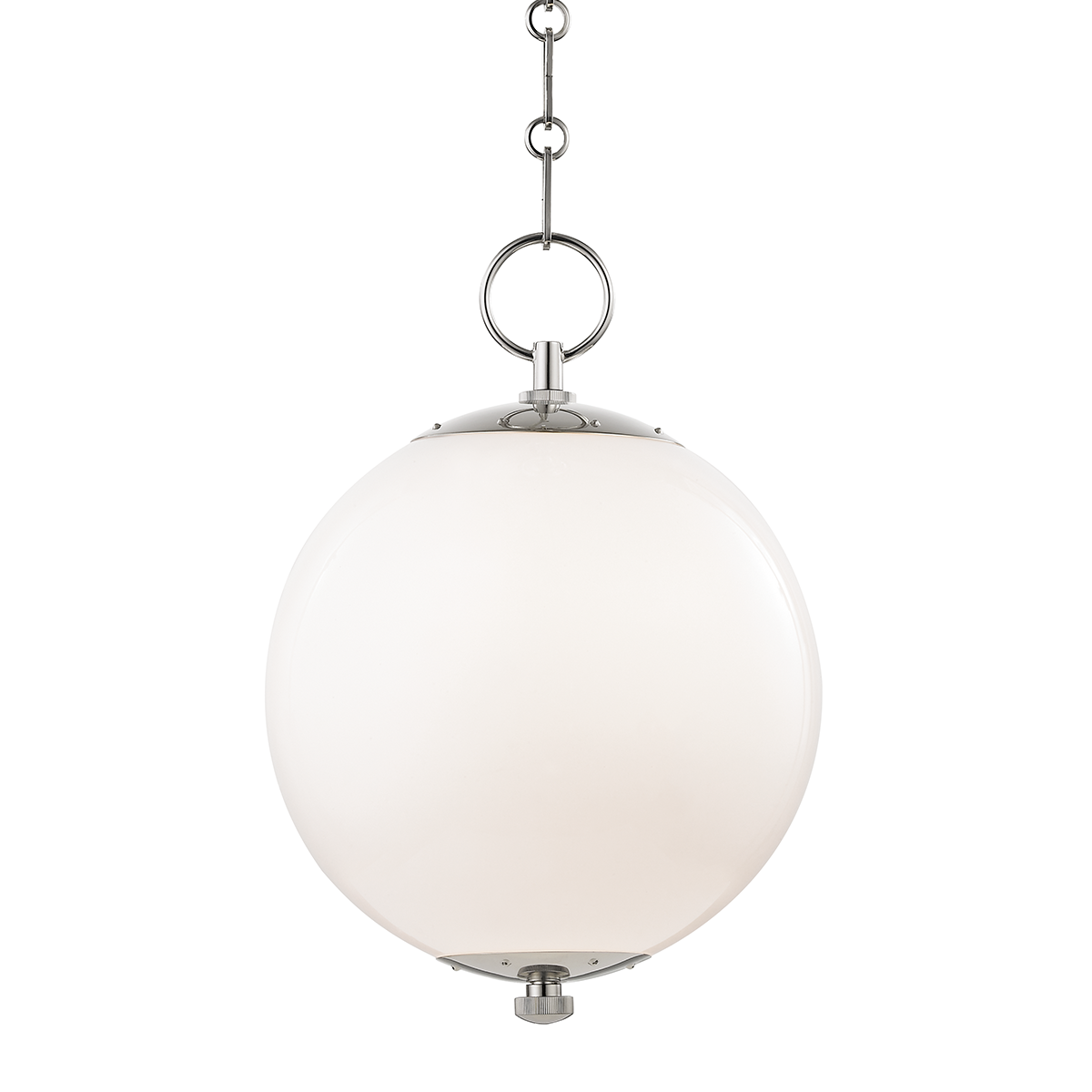 Sphere No.1 Pendant 11.25" in aged brass — a Hudson Valley pendant for kitchens, entries, and dining rooms at Laurie Yapp Home.
