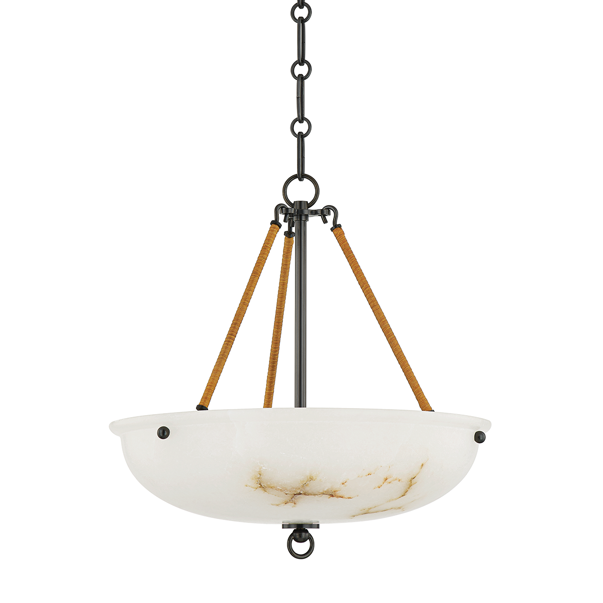 Somerset Pendant in dark bronze shown from a second angle to highlight the shade shape and metal detail.