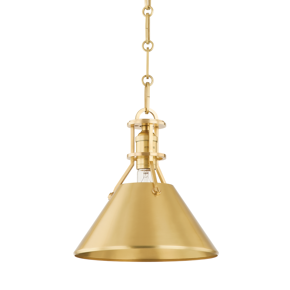 Metal No. 2 Pendant 9.5" — a Hudson Valley pendant for kitchens, entries, and dining rooms at Laurie Yapp Home.