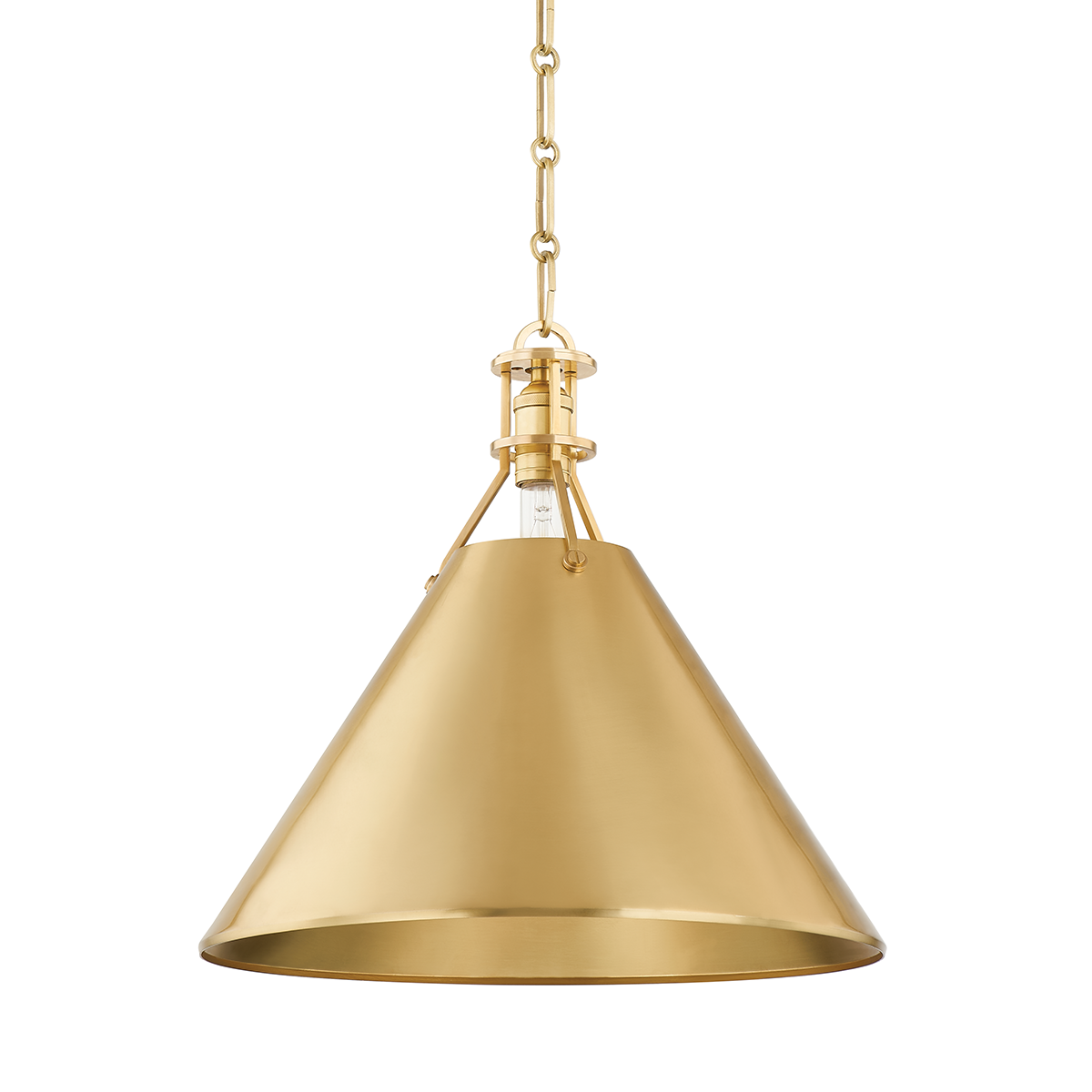 Metal No. 2 Pendant 16" — a Hudson Valley pendant for kitchens, entries, and dining rooms at Laurie Yapp Home.