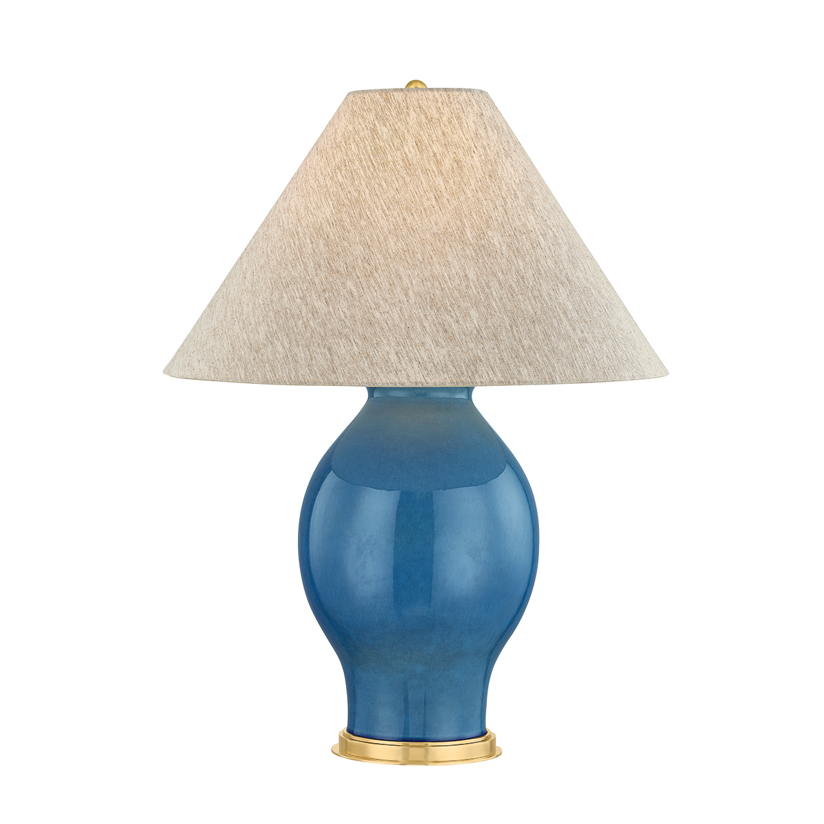 Westhorpe Table Lamp in aged brass — a Hudson Valley table lamp for living rooms, entries, and bedrooms at Laurie Yapp Home.