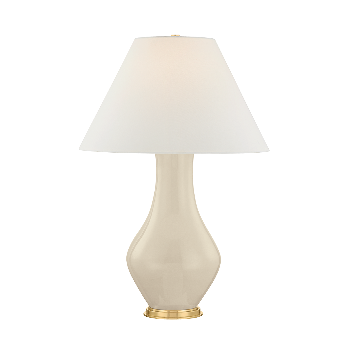 Hanslope Table Lamp in aged brass — a Hudson Valley table lamp for living rooms, entries, and bedrooms at Laurie Yapp Home.