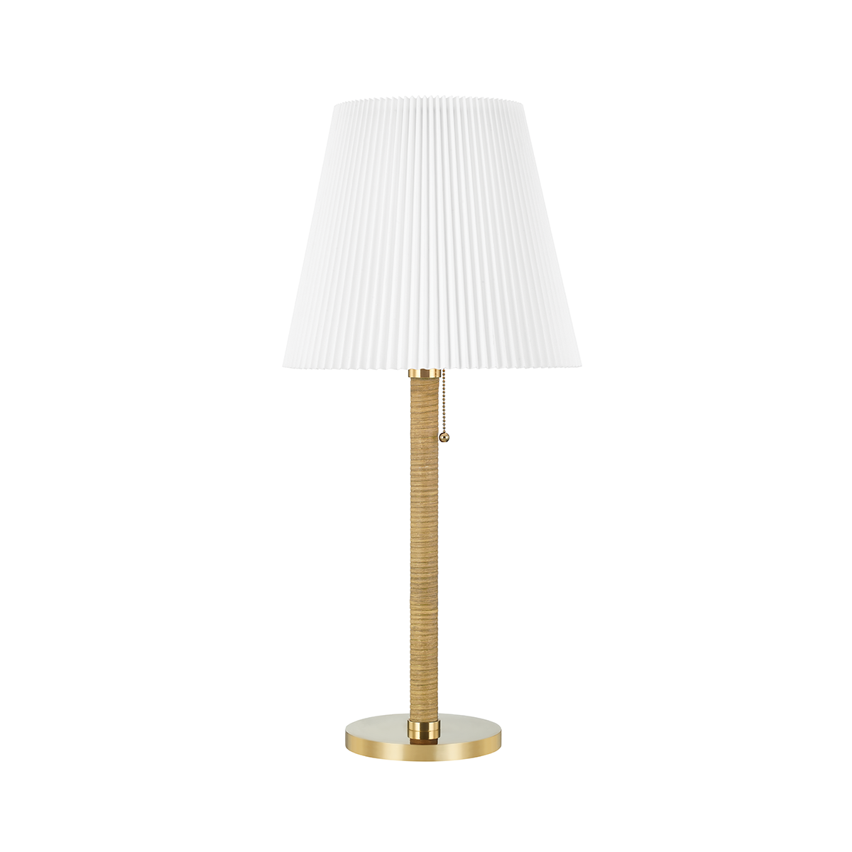 Dorset Table Lamp in aged brass — a Hudson Valley table lamp for living rooms, entries, and bedrooms at Laurie Yapp Home.
