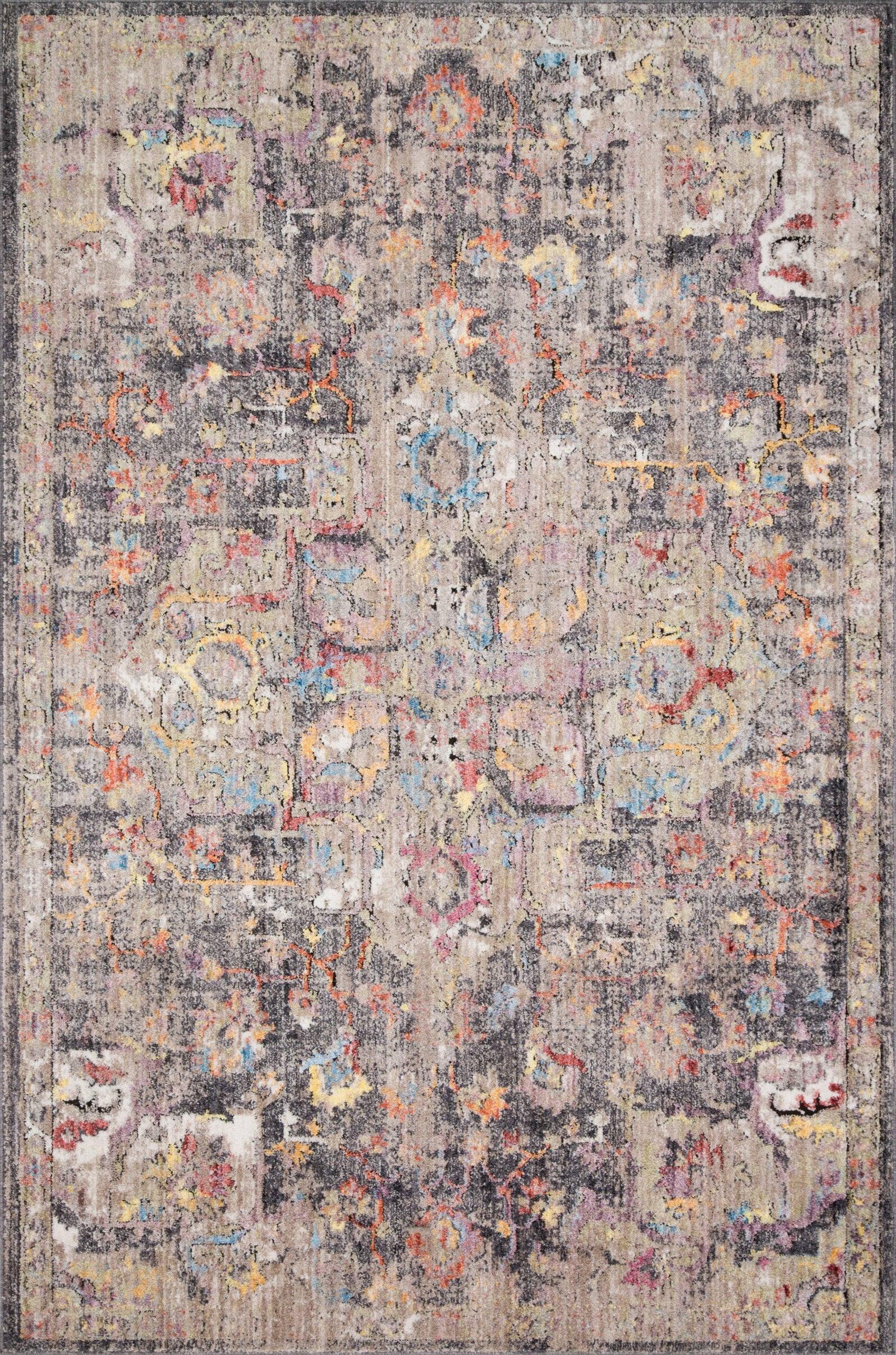 Medusa Charcoal / Fiesta — a Loloi rug at Laurie Yapp Home.