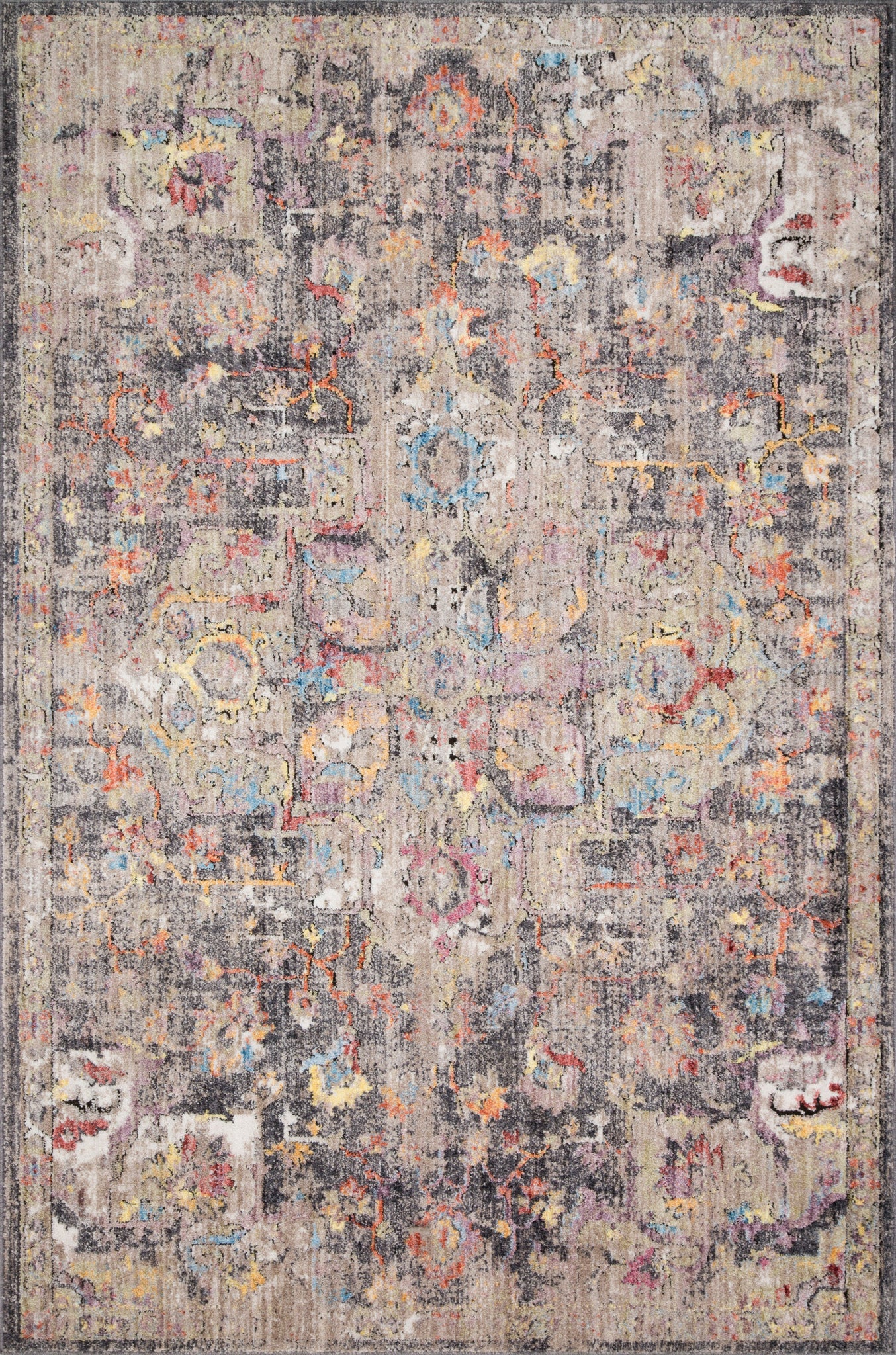 Medusa Charcoal / Fiesta — a Loloi rug at Laurie Yapp Home.