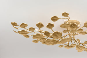 Close-up of the Menorca Semi Flush 30" showing the shade profile and mounting canopy.
