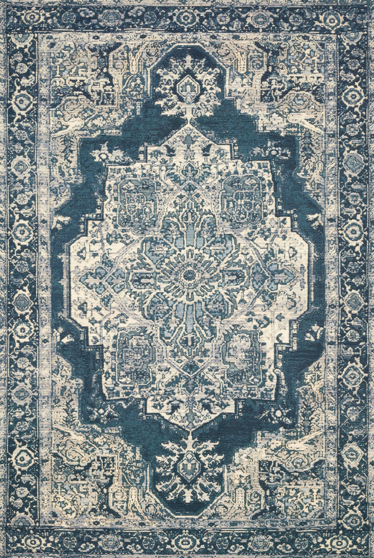 Mika Dk Blue / Dk Blue — a Loloi rug at Laurie Yapp Home.