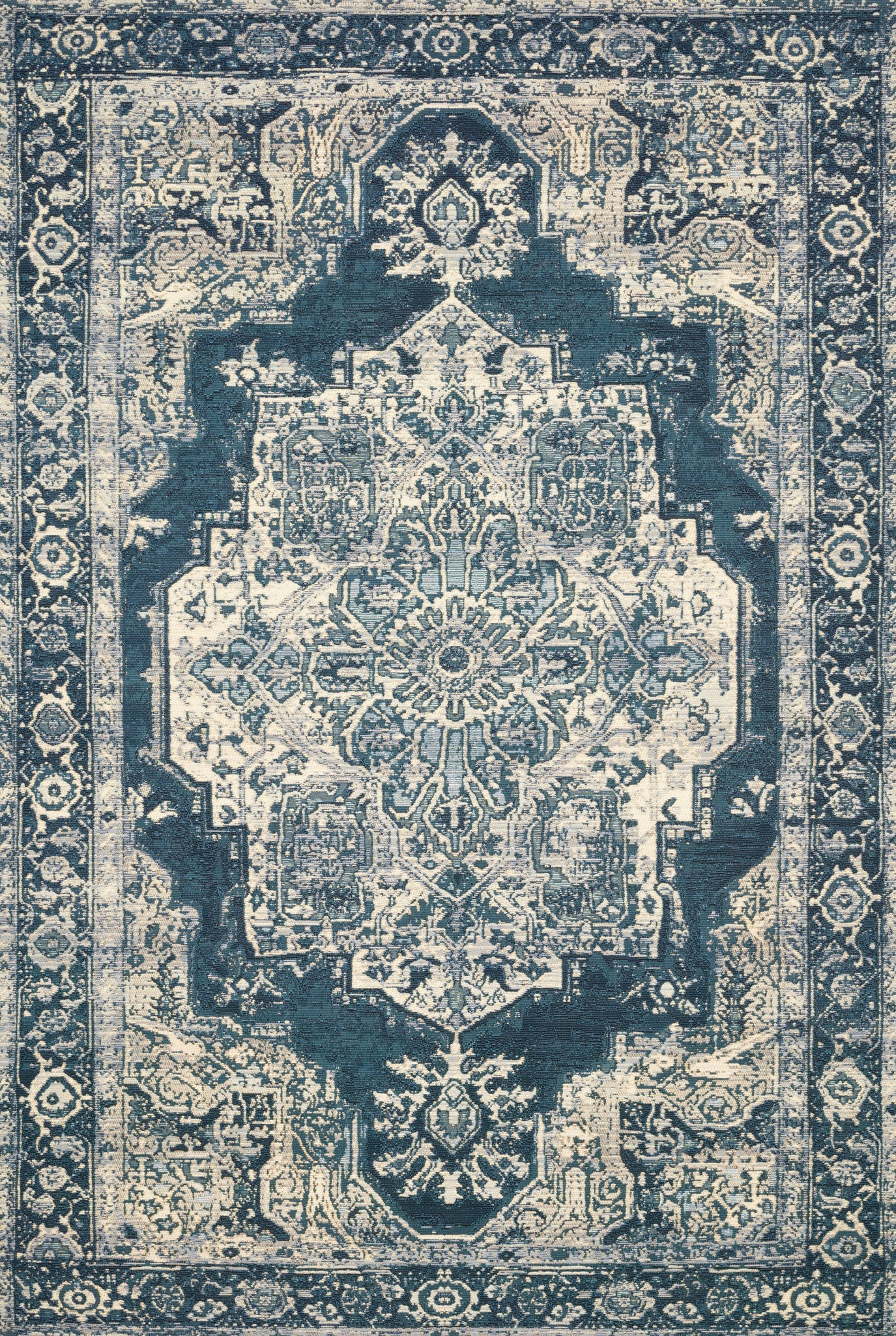 Mika Dk Blue / Dk Blue — a Loloi rug at Laurie Yapp Home.
