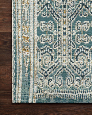 Close-up detail of the Mika Ocean showing its pile and weave.