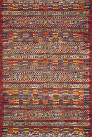 Mika Red / Multi — a Loloi rug at Laurie Yapp Home.