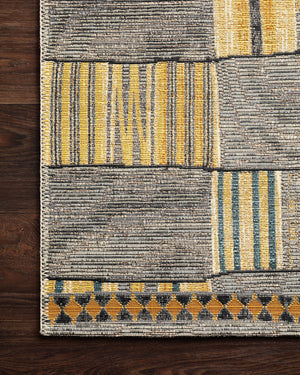 Close-up detail of the Mika Granite / Multi showing its pile and weave.