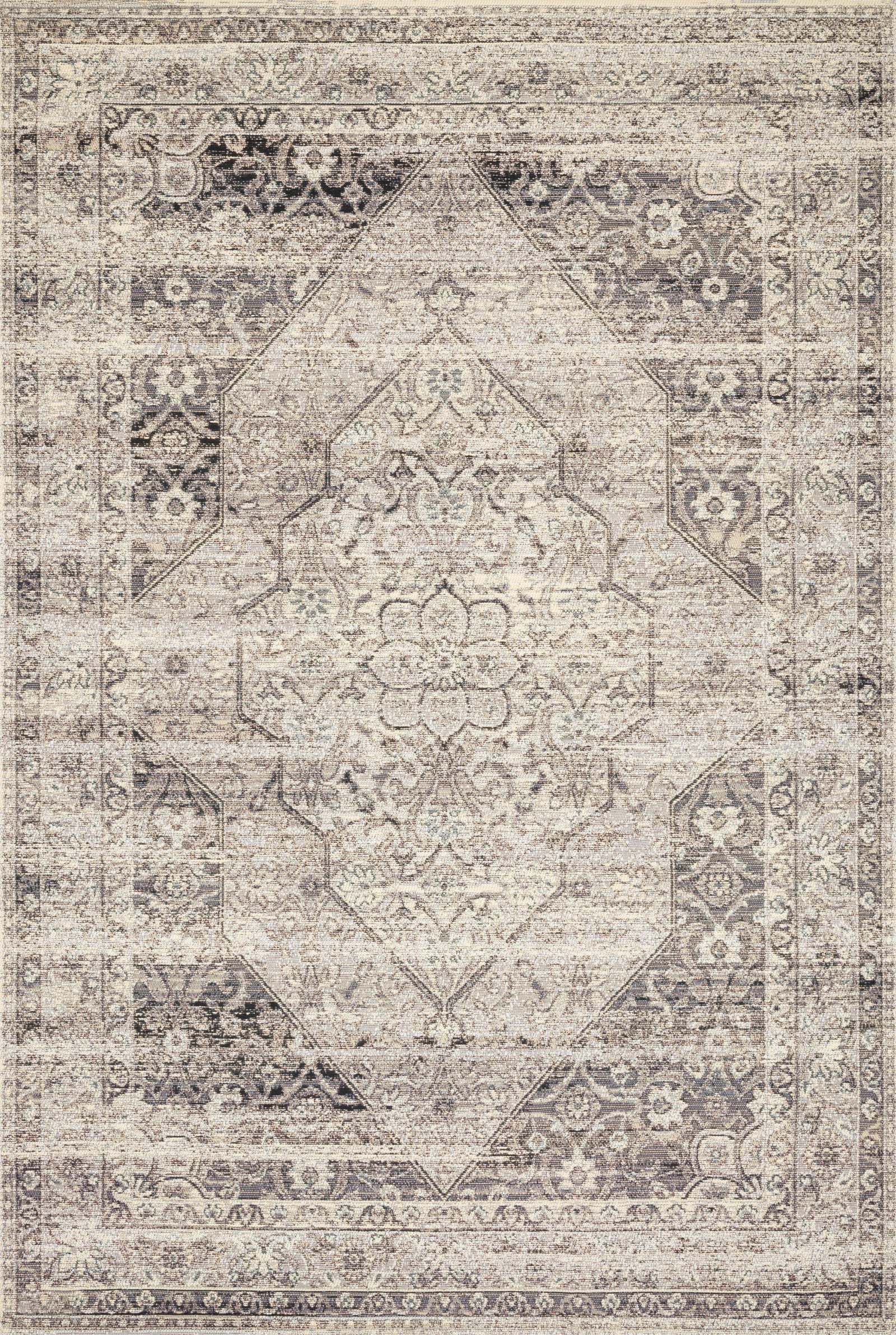 Mika Stone / Ivory — a Loloi rug at Laurie Yapp Home.