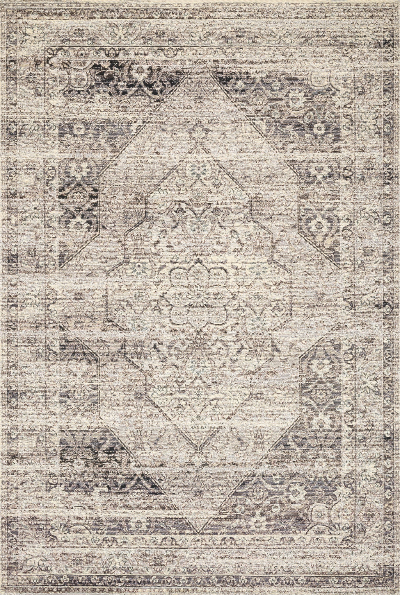 Mika Stone / Ivory — a Loloi rug at Laurie Yapp Home.